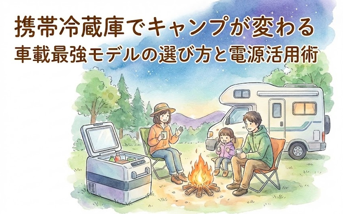 携帯冷蔵庫でキャンプが変わる！車載最強モデルの選び方と電源活用術