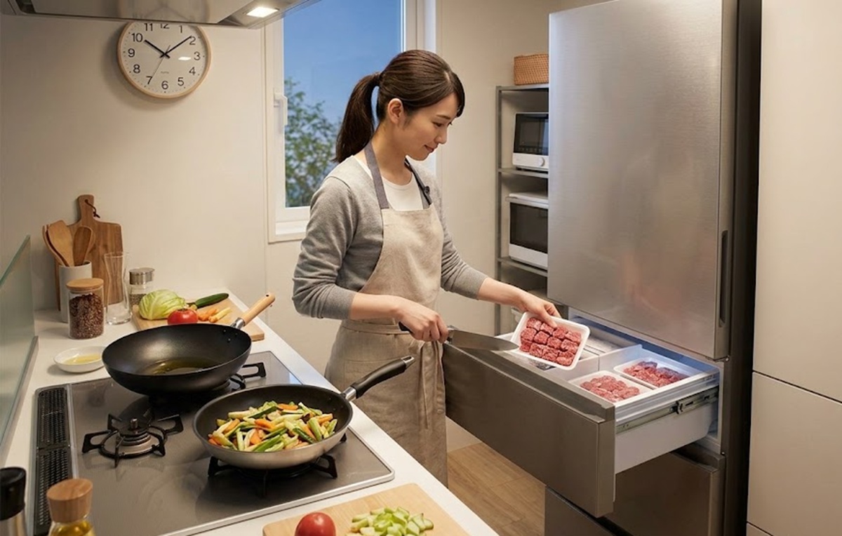 三菱の冷蔵庫は忙しい人の時短調理に最適で便利