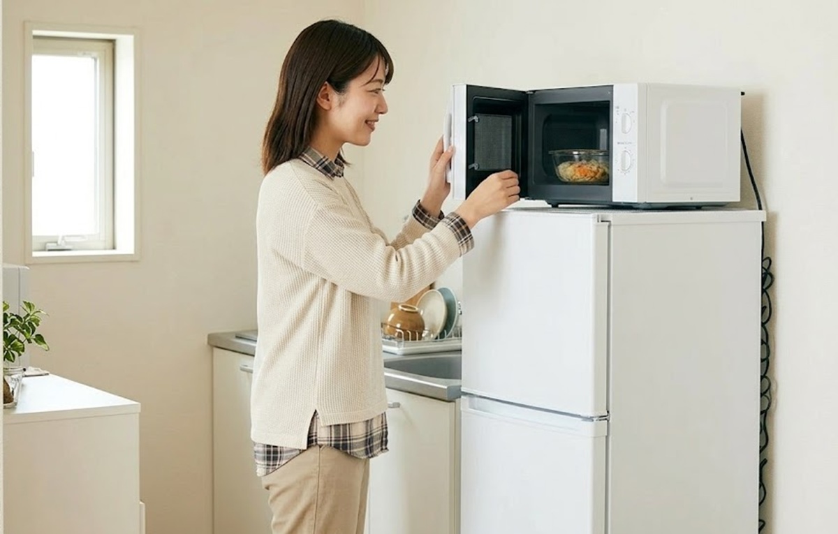 一人暮らし用冷蔵庫と電子レンジの失敗しない配置